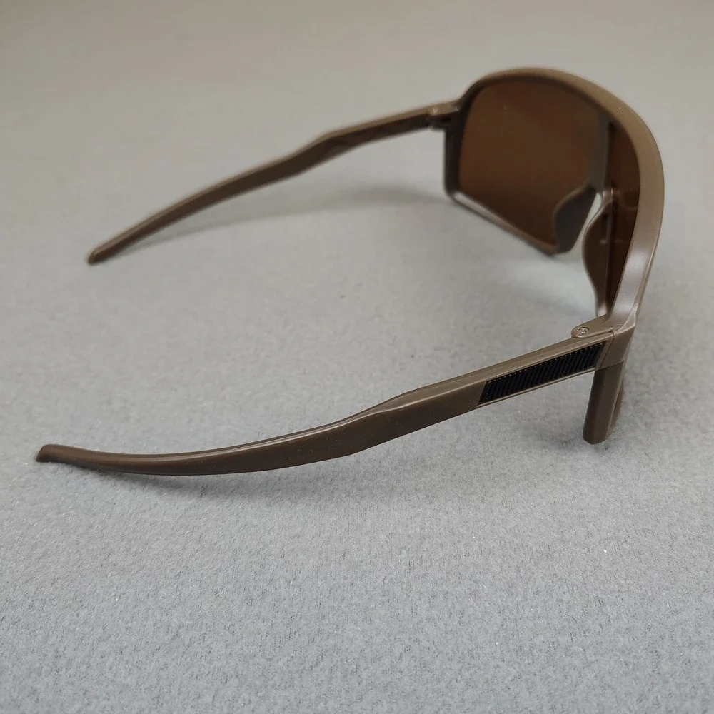 Rebel Reaper Sunglasses Tan Wrap Around Sutro Style Brown Lens Surfer Biker NEW